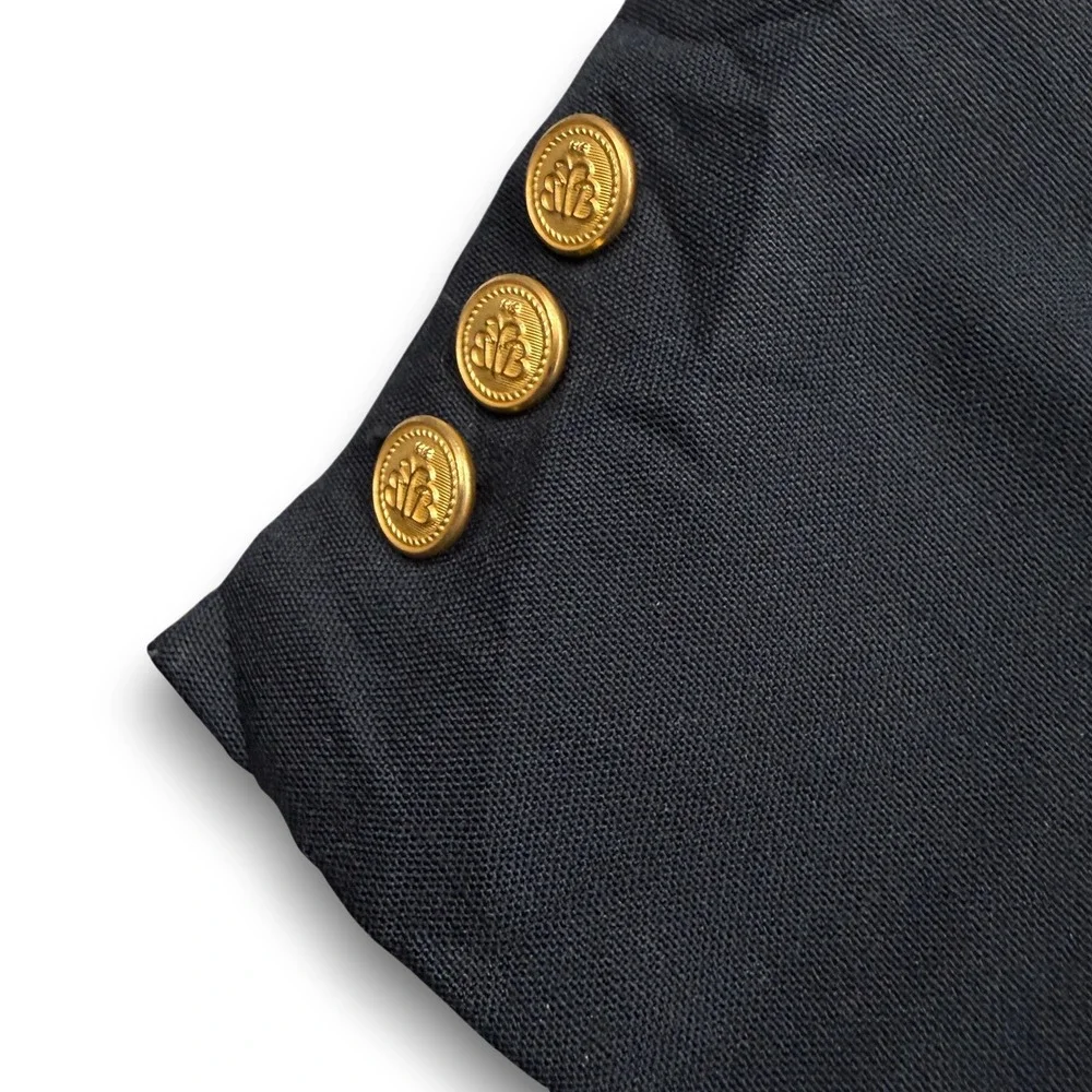 Brooks Brothers‎ Blazer Mens XL Black Gold Buttons Made in USA Wool Professional